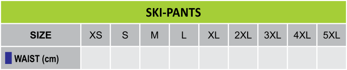 SkiPantSize